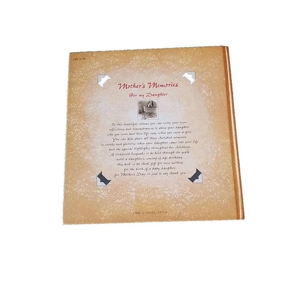 Mother's Memories for My Daughter-Book New Unused- Beautiful Sentimental